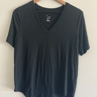 Short Sleeve Super Soft Stretchy Black 