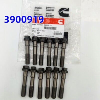 12PCS Connecting Rod Bolts 3900919 Fit For Cummins Dodge 5.9L 1989-2002 New