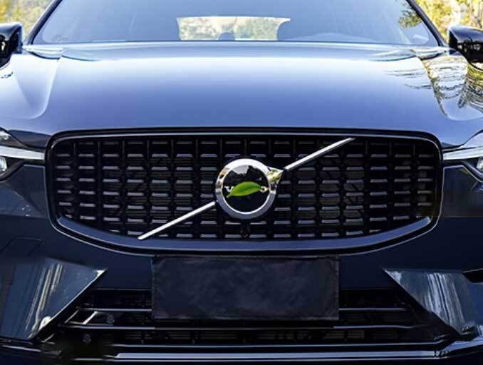 For Volvo XC60 2018-2024 ABS Glossy Black Exterior Front Grille