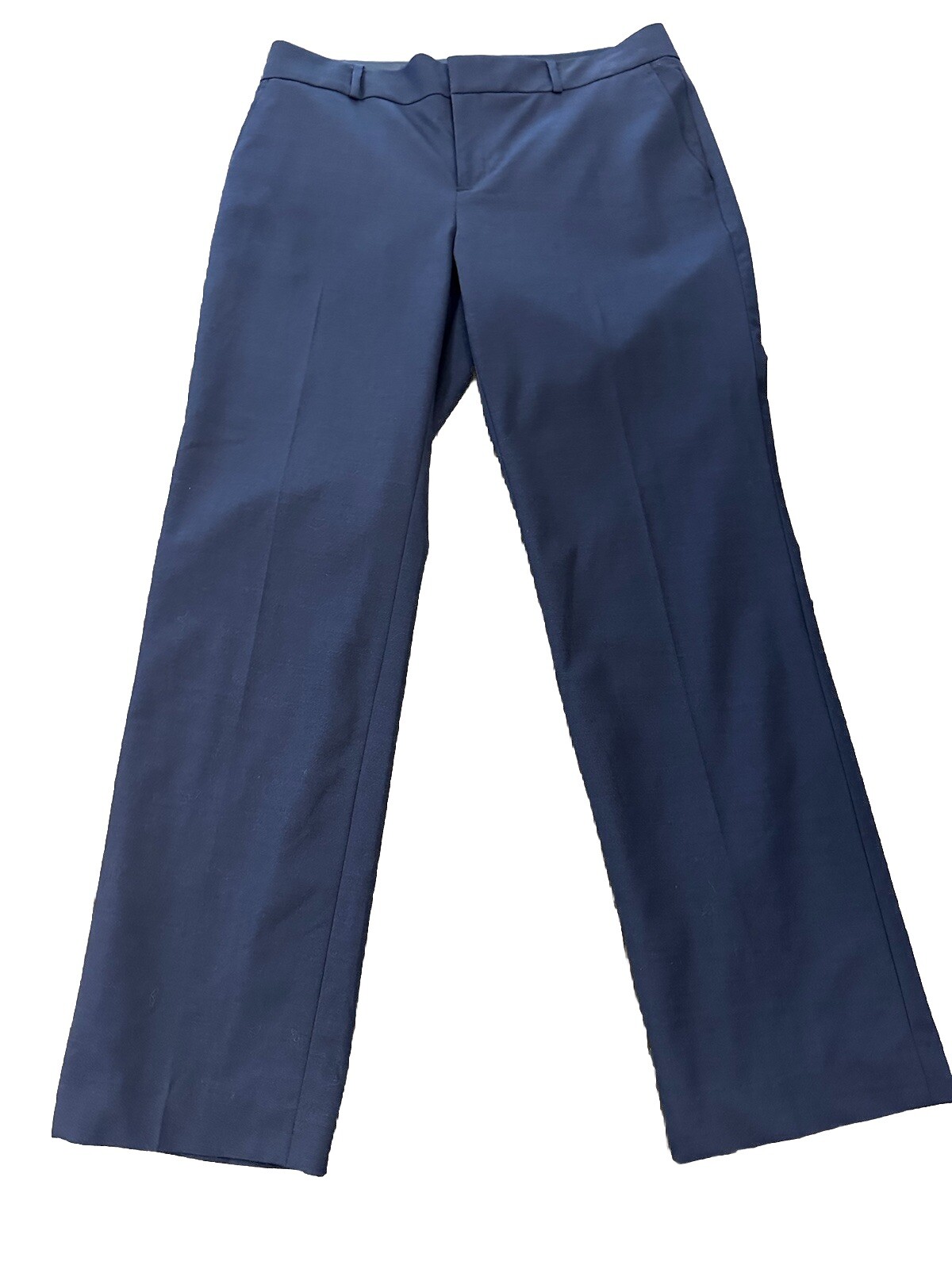 Banana Republic Women's Martin Fit Linen Blend Navy Casual Dress Pants Size 8