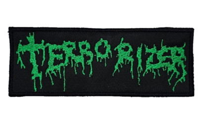 TERRORIZER GREEN (squared border) EMBROIDERED PATCH