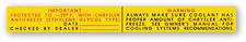 Mopar Dodge Plymouth Chrysler Radiator/Coolant Decal 1969 1970 1971 1972 1973 
