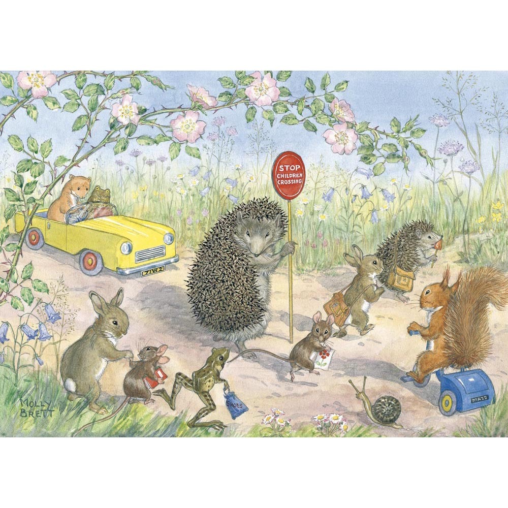 Image 1 - The School Crossing - Molly Brett Medici Print