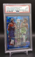 2020 Contenders Optic A. Edwards/K. Towns Team Tandems Blue Crack Ice PSA 9