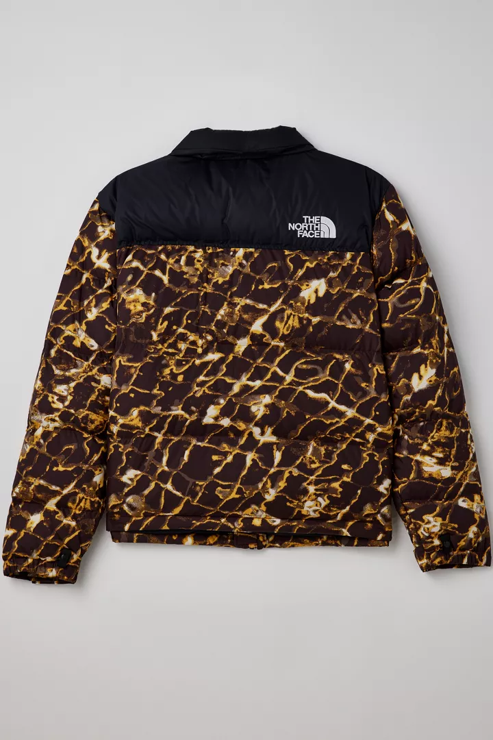 The North Face Retro Nuptse Printed Puffer Jacket Large | eBay