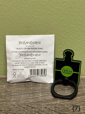 Yves Saint Laurent Black & Green Black Opium Phone Ring