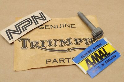 VINTAGE TRIUMPH TERRIER T20 AMAL Carburetor Throttle Adjusting Screw NOS OEM