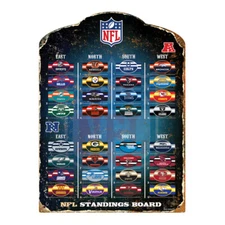 NFL Football Magnetic Standings Display Board with All 32 Team Magnets