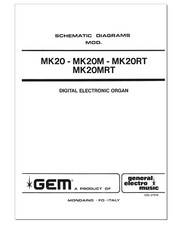 GEM MK20 M RT MRT Technical Service Manual Schematic Diagrams Schematic - PDF