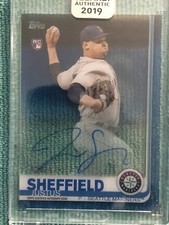 Justus Sheffield 2019 Topps Clearly Authentic Blue Auto #'d 2/25  RC Rookie SP 