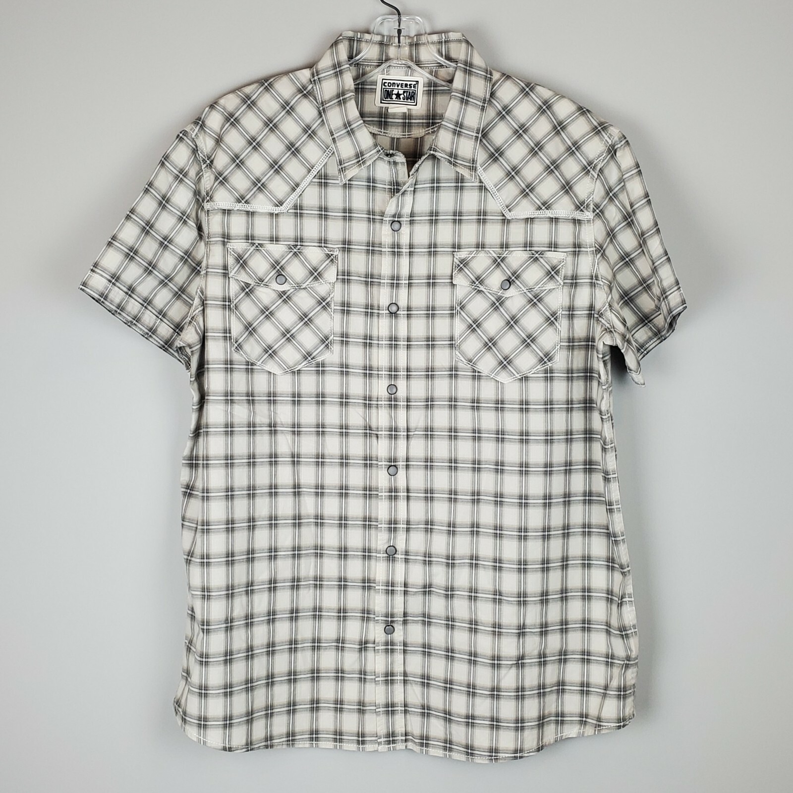 converse button down shirt