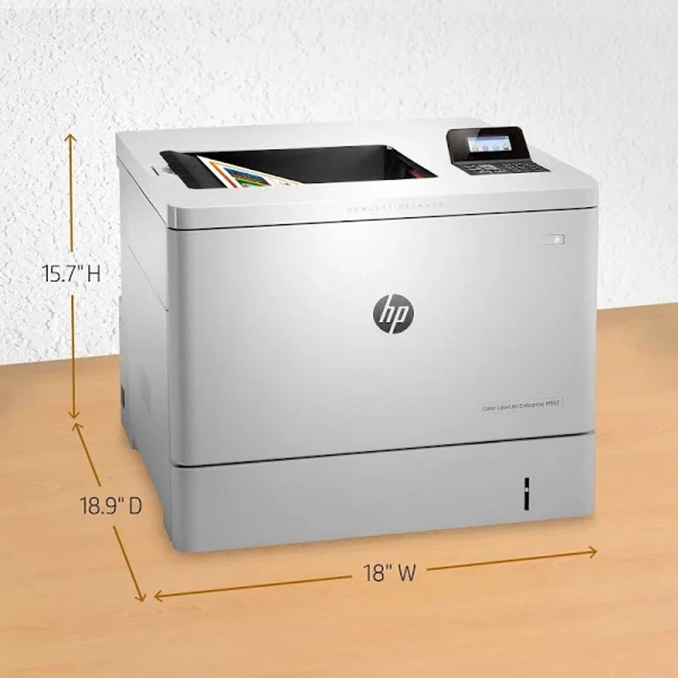 HP COLOR LASERJET M553N NETWORK USB DESKTOP FAST  WORKGROUP A4 LASER PRINTER - Image 2 of 4