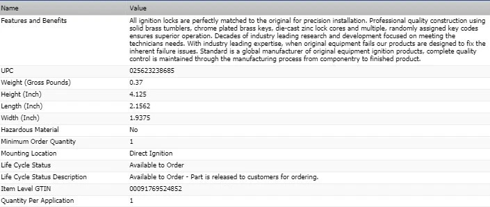 Cilindro de bloqueo de encendido OEM con llaves para 1990-1993 GEO STORM Foto 2 de 2