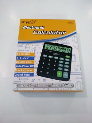Electronic Calculator With Dual Power - Batteries And Light Powered - Simply A+