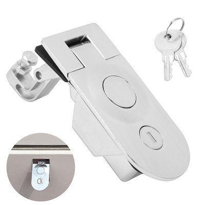 Compression Latch With 2 Key Zinc Alloy Lock For Motorhomes Yachts Trunks Trash