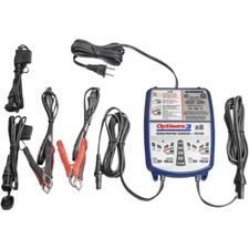 TecMate OptiMate 3 Battery Charger-Tester-Maintainer 12V, 2-Bank 7-Step TM451