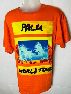mens orange graphic t shirt