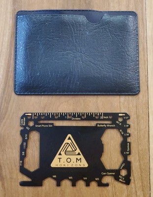 Credit Card Multi Tool Wallet Pouch Case Good For Home Work Shop Car