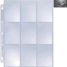 High Clarity Nine-Pocket Page Protectors - Acid-Free & UV Protected, 25 Count