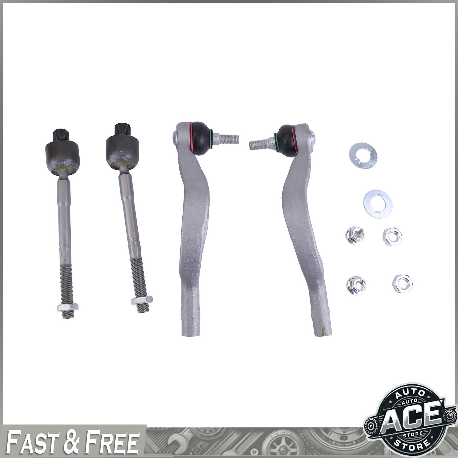 L & R Inner & Outer Tie Rod End Set for Maserati Ghibli Quattroporte 2014-2016