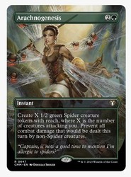 Arachnogenesis (Borderless Alternate Art) Commander Masters Foil