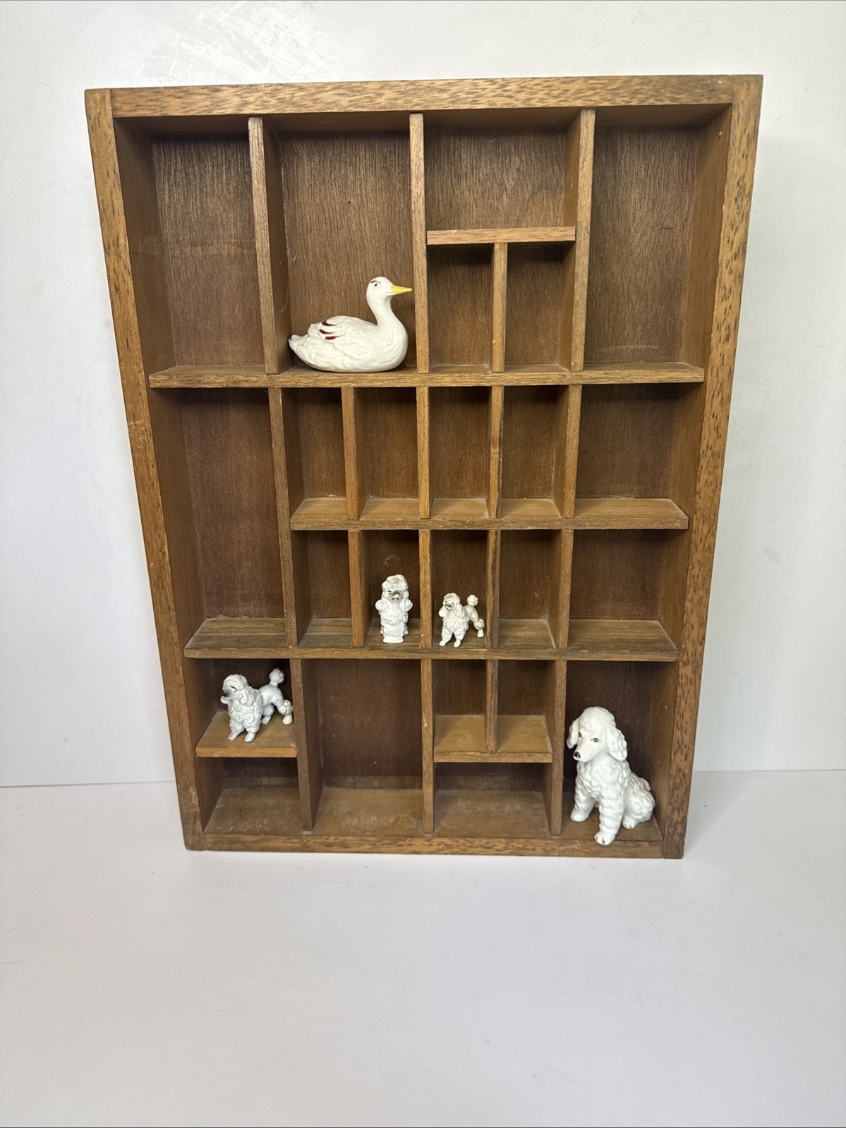 Vintage Wooden Printers Tray Letter Press Case Display 12” x 16.5