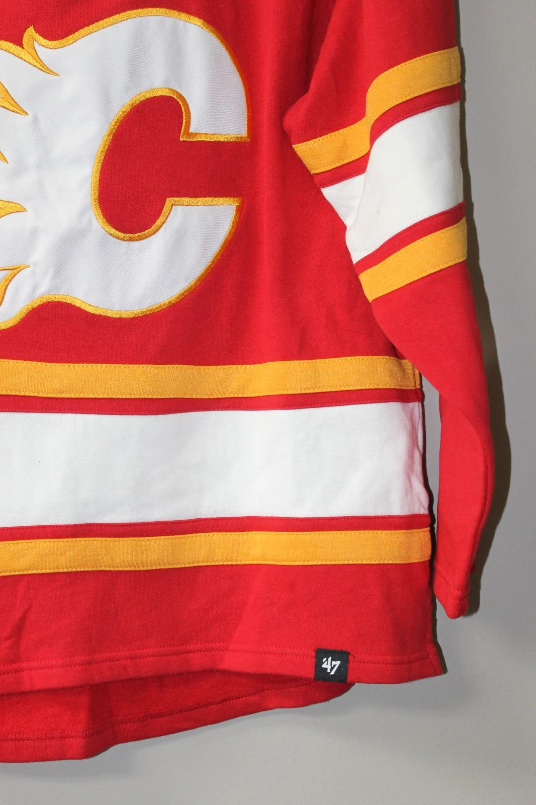 Calgary old time jersey style mid weight cotton hoodie