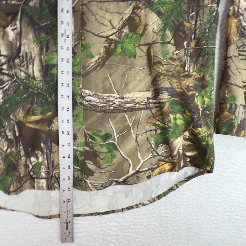 Cabela's Shirt Men's Large Tall Realtree Xtra Green Camo Long Sleeve Canvas - Image 4 of 4