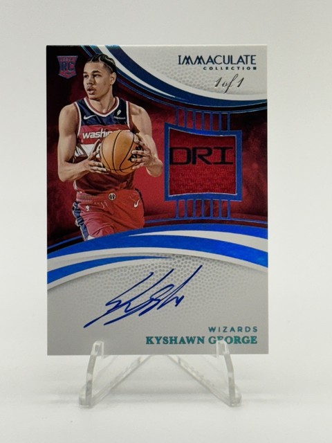2024-25 Panini Immaculate Kyshawn George #136 RPA 1/1
