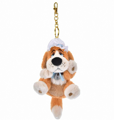 Genuine Disney Store Peter Pan Nana Cute Lying Plush Keychain