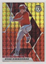 2021 Panini Mosaic Choice Fusion Red & Yellow Prizm 34/64 Ryan Zimmerman 1t9