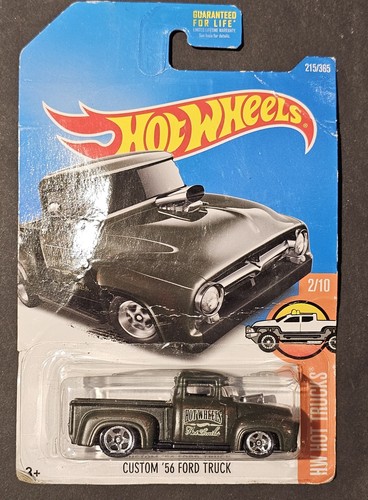 Hot Wheels Custom 56 Ford Truck, HW Hot Trucks, Rare 2017 Case, Hotwheels