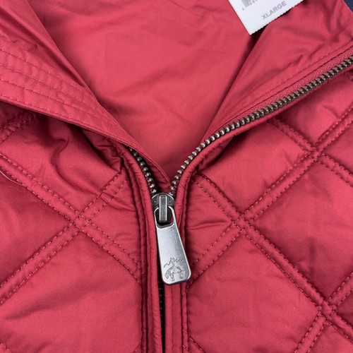 Brooks Brothers Puffer Vest Mens XL Red Diamond Quilted Full Zip Thermore Jacket - Picture 4 of 12