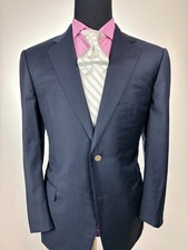 Ermenegildo ZEGNA 2Btn Navy ITALIAN Blazer / Sport Jacket 44 S / R Z Buttons