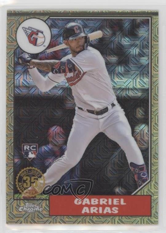 2022 Update 1987 Topps Chrome Silver Pack Series Mojo Gabriel Arias #T87C-5 00jz