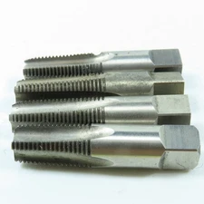 1/4"-18 NPT Straight Flute Tapered Pipe Tap 4F Lot of 4