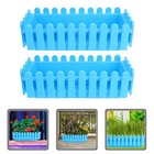 2 Pcs Window Planter Box Plastic Flower Pot Rectangle Pots for Indoor Plants