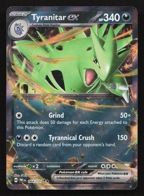 Tyranitar ex Holo Double Rare SV: Prismatic Evolutions 064/131 NM