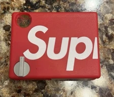 Supreme BMI Pocket Broken Measuring Tape SS17 Red Compact Tape Tool