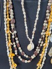 Lot Of 15 With Beads Shells Wood  Unisex Leather Bracelets + Necklaces Earrings — photo 10