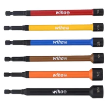 Wiha Color Coded Magnetic Nut Setters 6 Piece Set