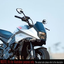 Mirrors 4RIZZ Black White Adjustable fits Custom Scooter ATV Ebike 8mm adapters