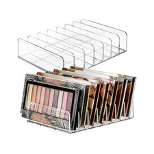 2 Pack Acrylic Eyeshadow Makeup Palette Organizer: Makeup Organizer for Drawer -