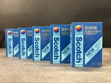 Scotch Super VHS-C Compact Videocassette Tapes ST-C20 Lot of 5