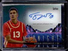 2023-24 Topps Midnight Bogdan Bogdanovic Horizon Signatures Auto Hawks