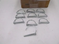 10 Pack Fastenal 3/8" x 2-1/2" Round Two Wire Snap Pins Zinc 11111122