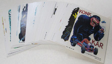 1980 TOPPS WEIRD WHEELS kompletny zestaw 55 kart naklejek, takich jak nieparzyste pręty prawie idealny / idealny