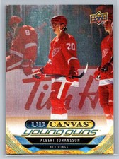 2024-25 UD Canvas Young Guns Albert Johansson RC Detroit Red Wings #C214