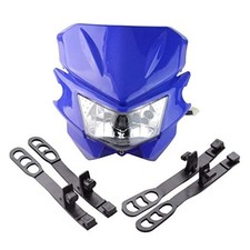 Motorcycle Dirt Bike Universal Headlights Fairing Light Headlamp For blue