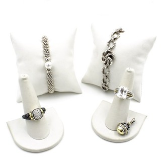 Lagos Sterling 18k Caviar Diamond Topaz Rings Bracelet Pendant Lot of 5 #S4534 5